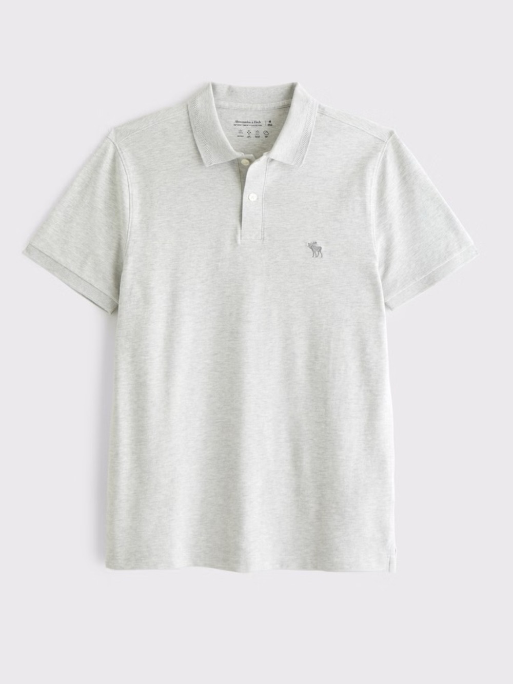 Abercrombie & Fitch Don’t Sweat It Performance Polo Shirt Gray XL